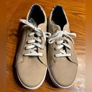 Men's Tan Sperry Canvas Sneakers 6.5 / Women’s 8.5